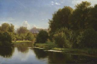Carl Frederik Peder Aagaard - Landscape with a Stream