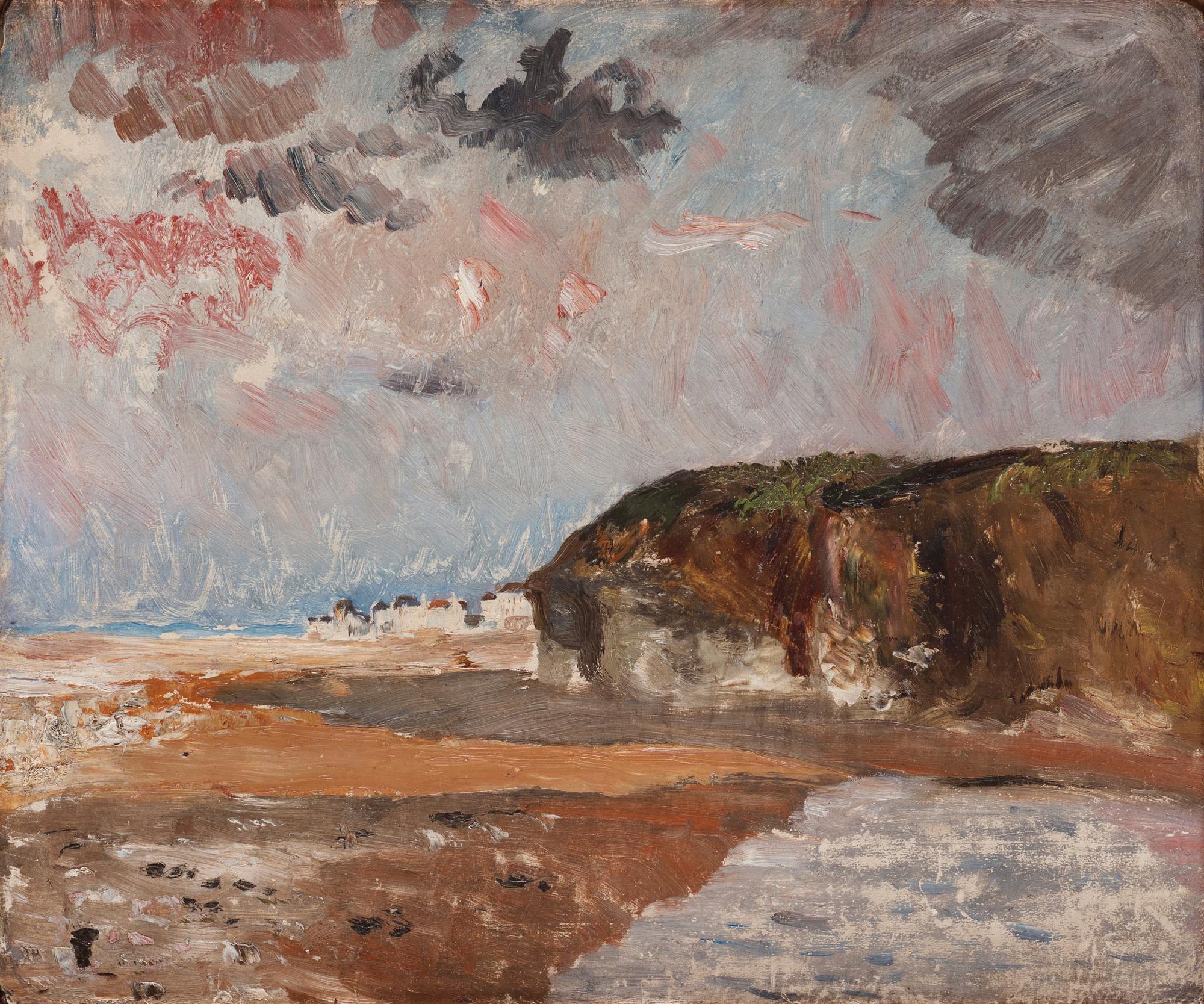 Carl Fredrik Hill - Coastal Landscape, Luc-sur-Mer (towards the Cliff of Lion-sur-Mer)