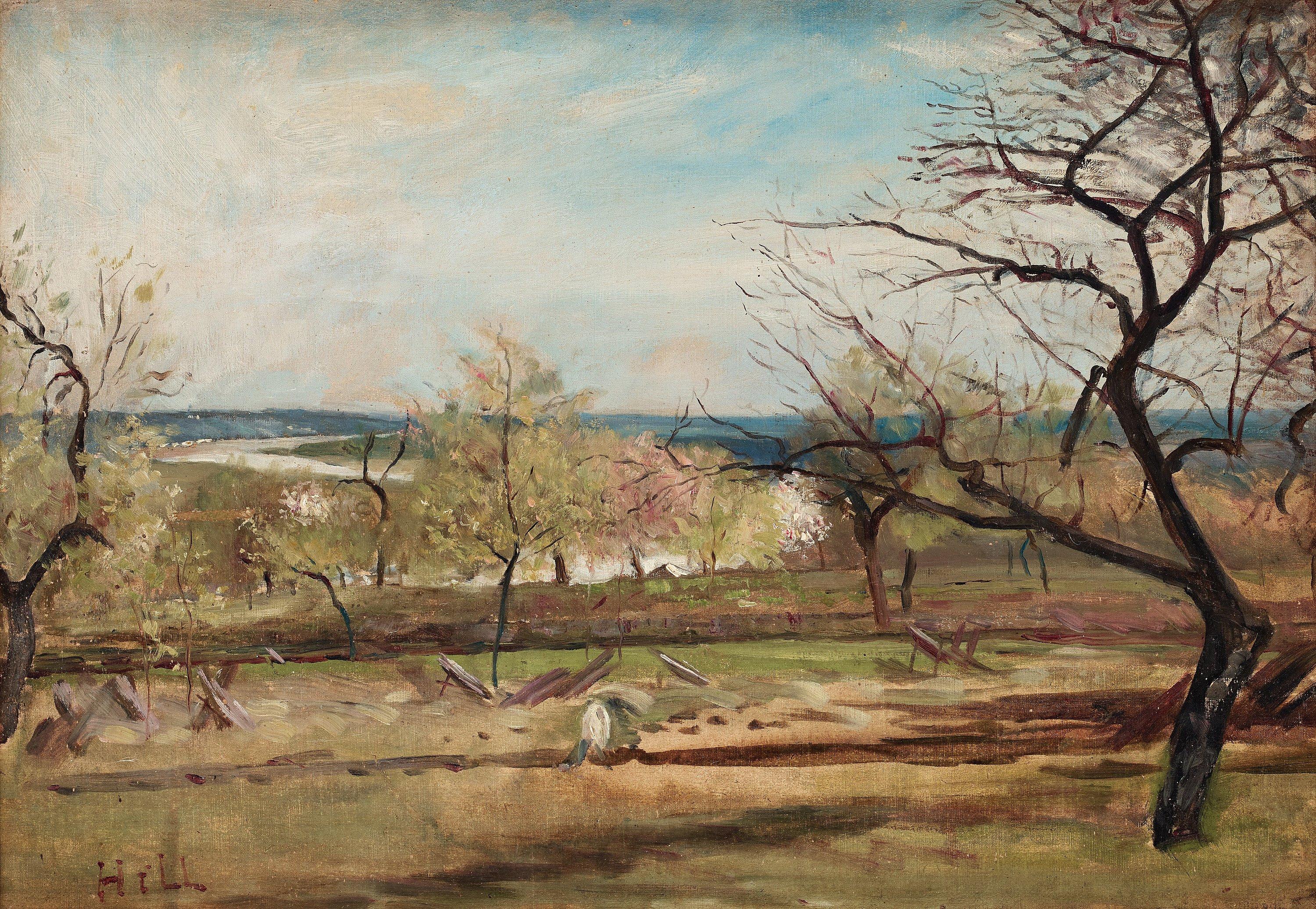 Carl Fredrik Hill - ”Landskap med fruktträd” (Landscape with fruit trees)