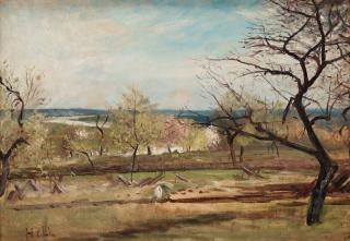 Carl Fredrik Hill - ”Landskap med fruktträd” (Landscape with fruit trees)