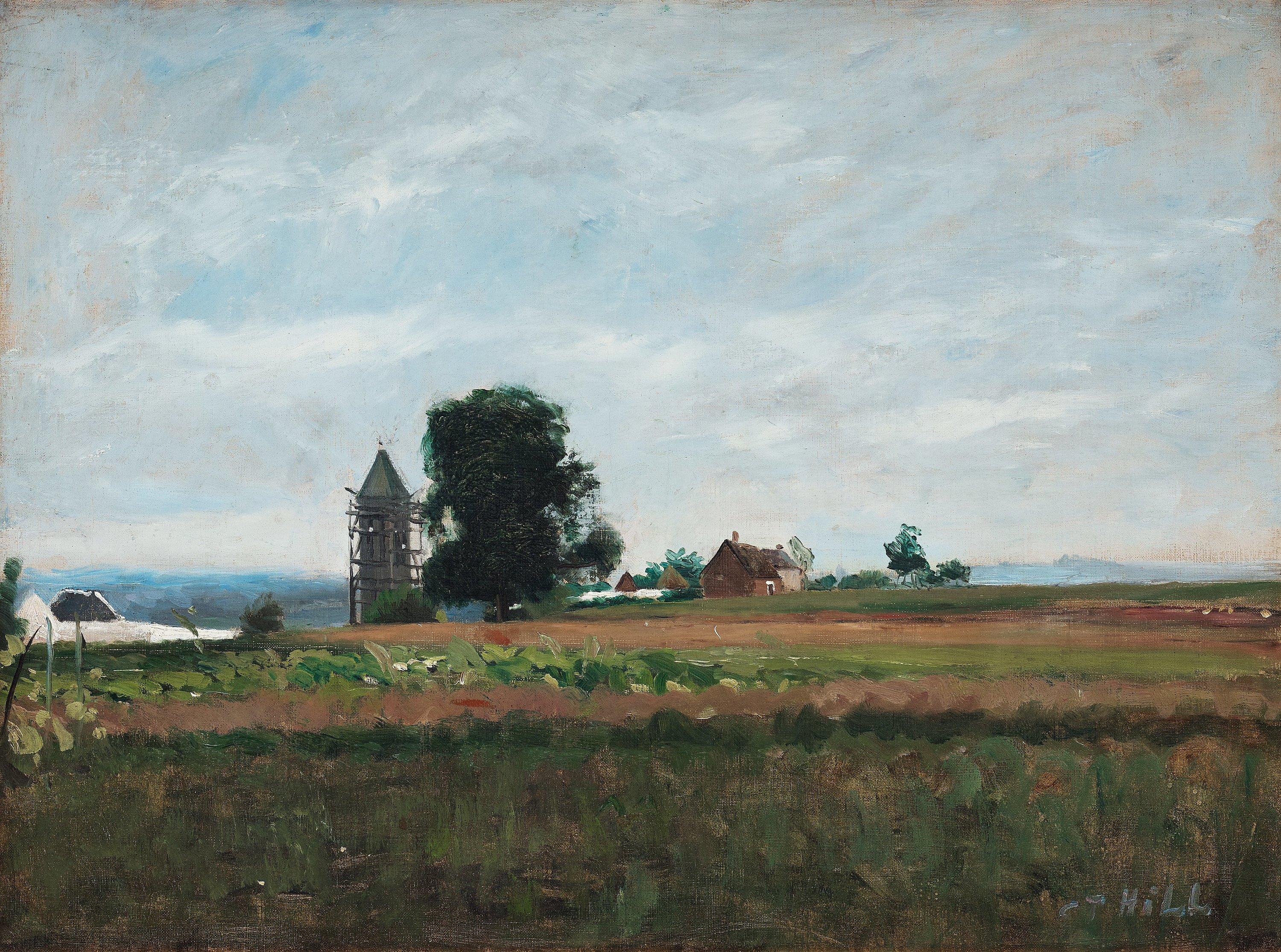 Carl Fredrik Hill - \'View over Champagne\' (Utsikt mot Champagne)