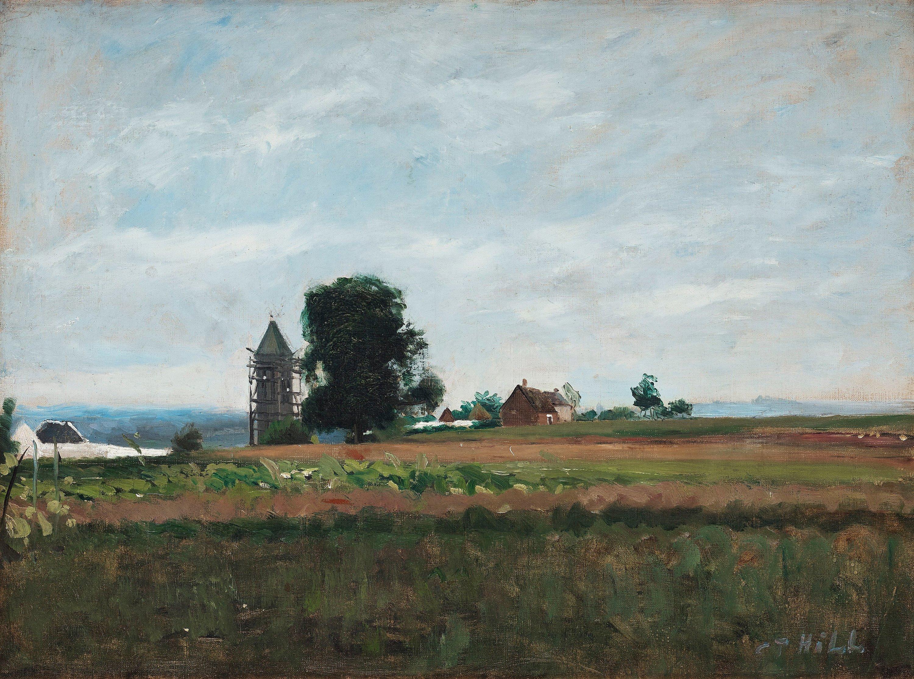 Carl Fredrik Hill - \'View over Champagne\' (Utsikt mot Champagne)