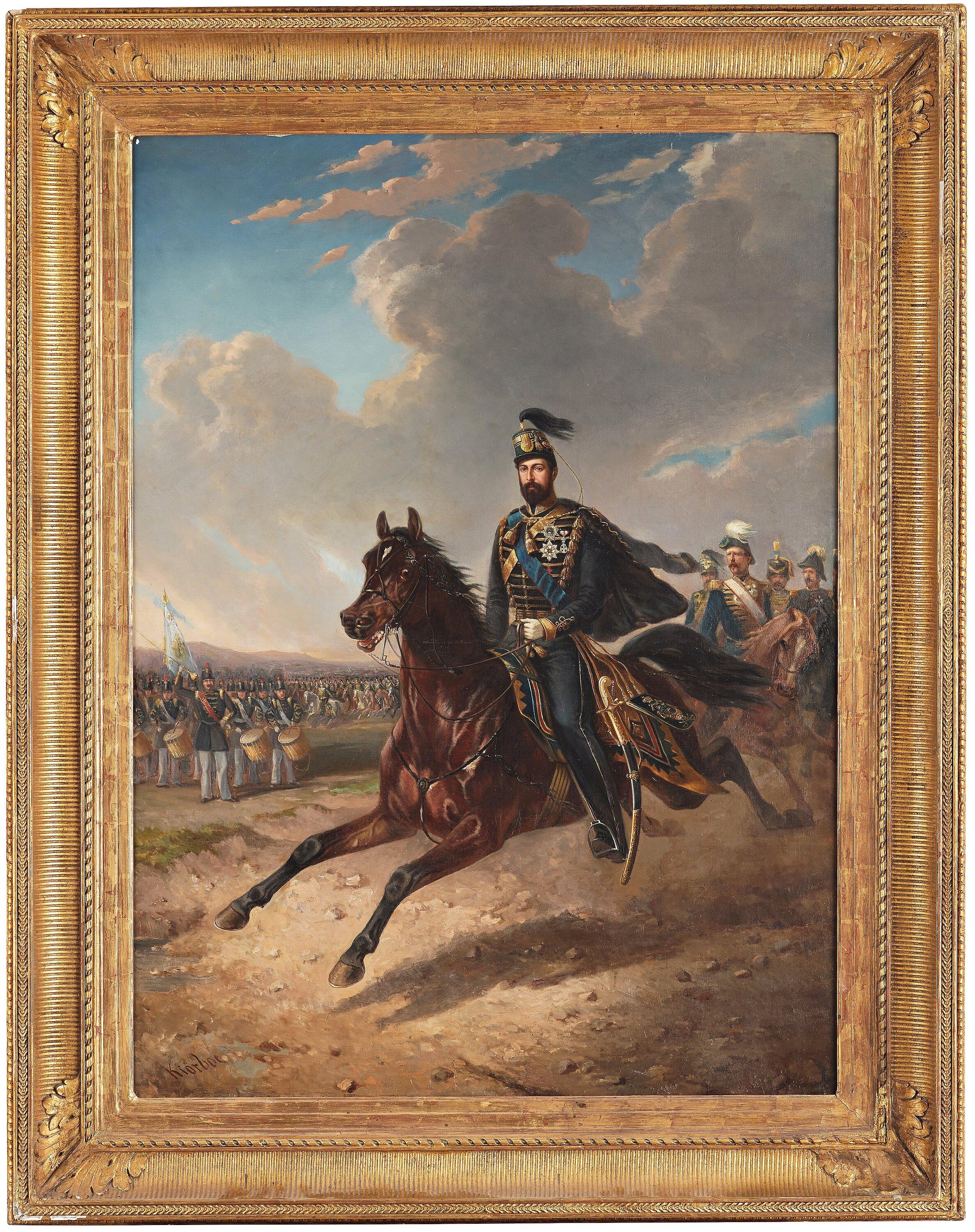 Carl Fredrik Kiörboe - King Charles XV of Sweden (1826-1872)