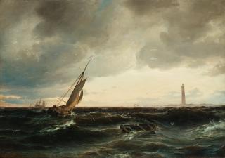 Carl Fredrik Sörensen - Lighthouse off Denmark\'s coast