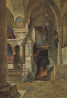 Carl Friedrich Heinrich Werner - Intérieur du Saint-Sépulcre