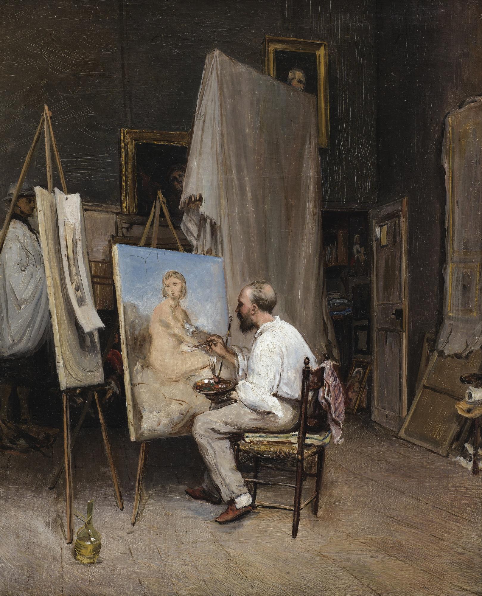 Carl-Friedrich-Heinrich Werner - Le Peintre Dans Son Atelier