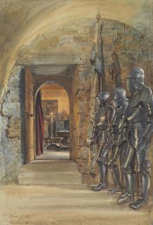 Carl Friedrich Heinrich Werner - The interior of the Armoury at the Wartburg