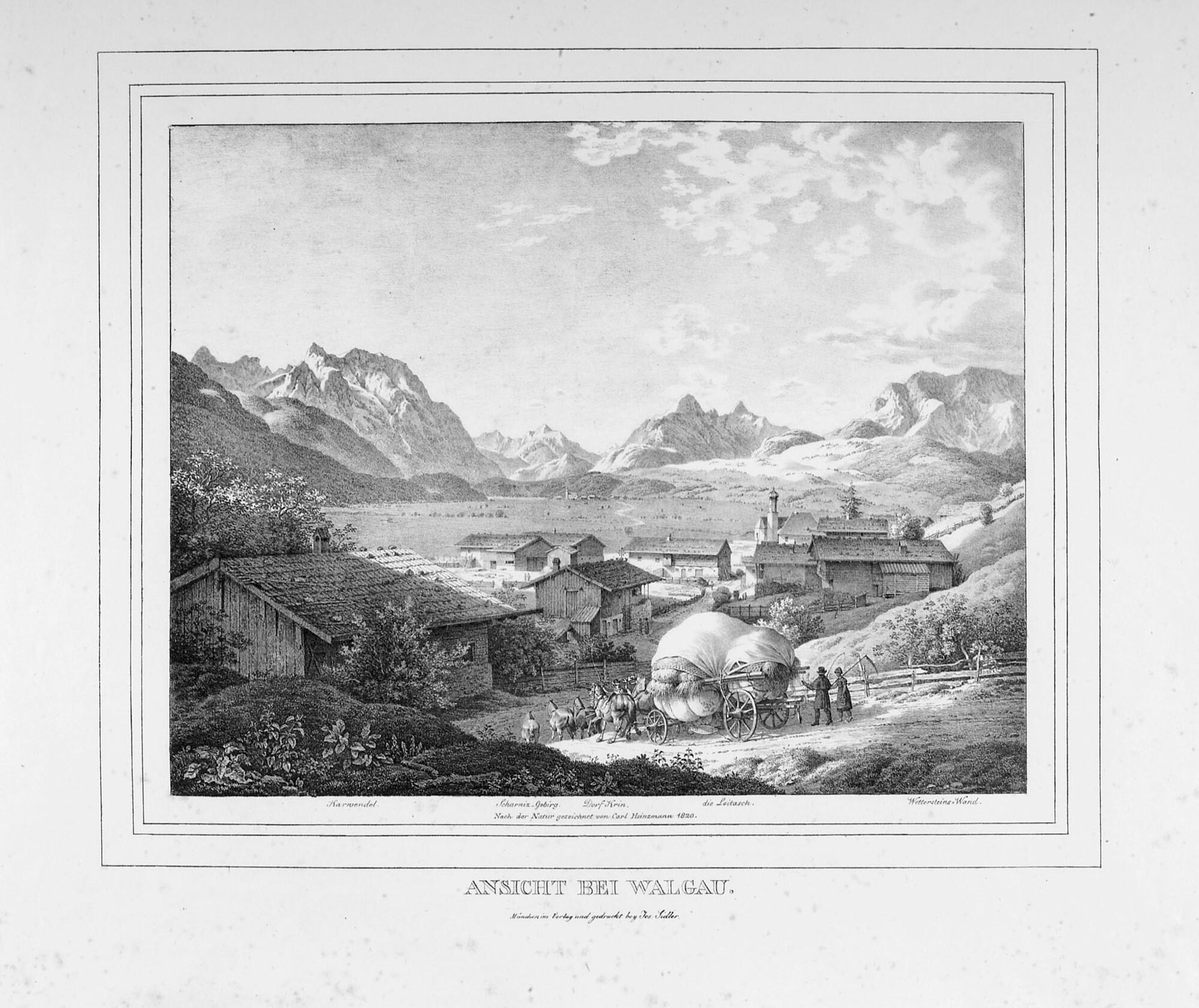 Carl Friedrich Heinzmann - 13 Bll.: Bayerische und Schweizer Ansichten.