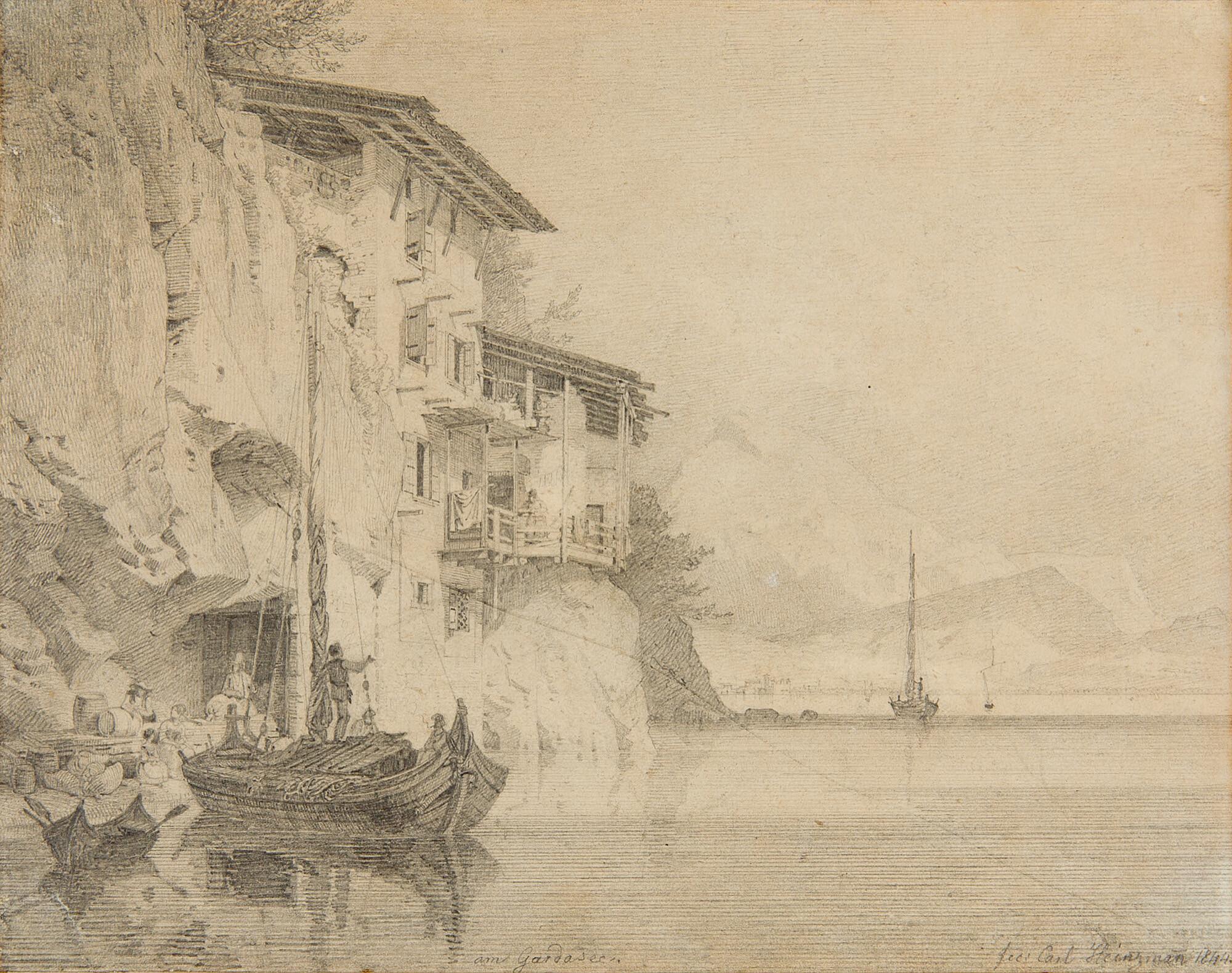 Carl Friedrich Heinzmann - „am Gardasee.“