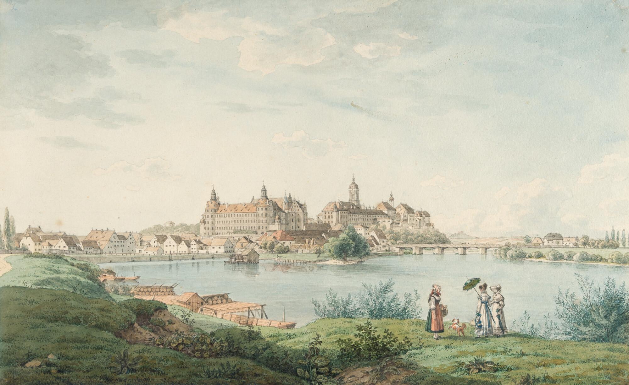 Carl Friedrich Heinzmann - Ansicht von Neuburg an der Donau