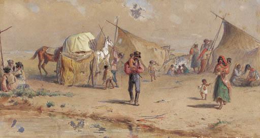 Carl Goebel - Gypsy camp