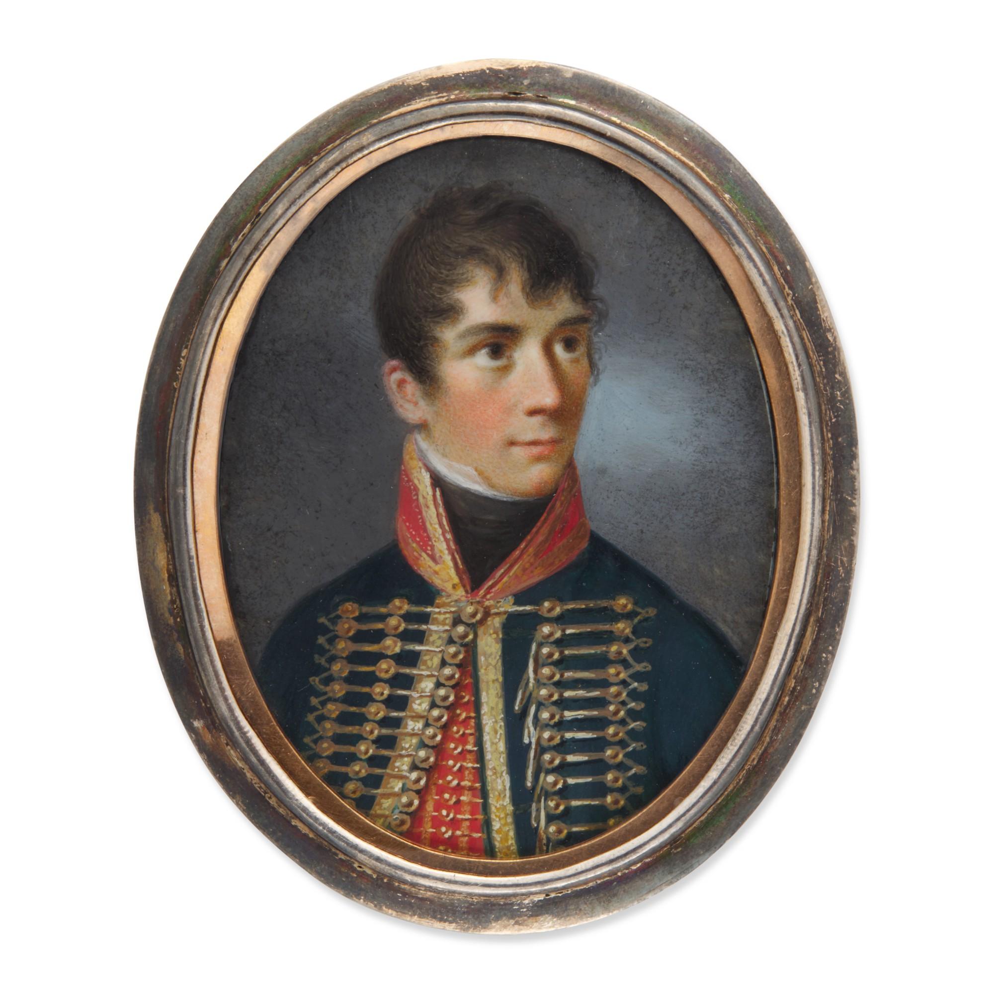 Carl Gottlob Schmeidler - Portrait Of A French Officer, Circa 1810