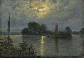 Carl Gustav Carus - Vollmond bei Pillnitz