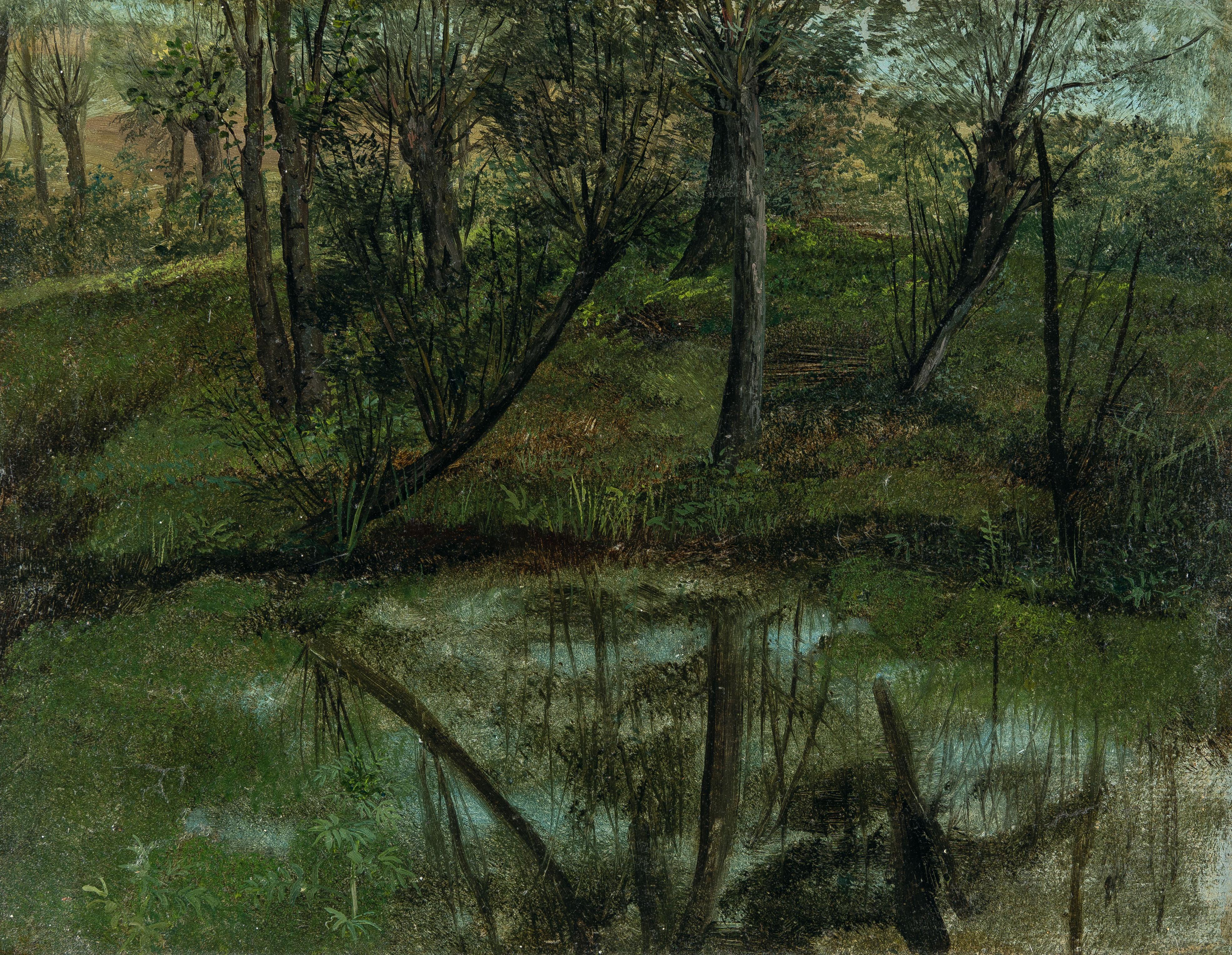 Carl Gustav Carus - Waldumkränzter Weiher