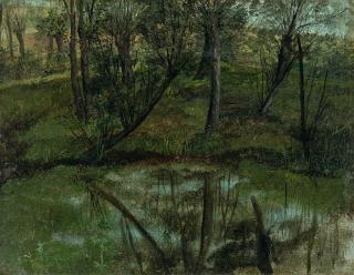 Carl Gustav Carus - Waldumkränzter Weiher