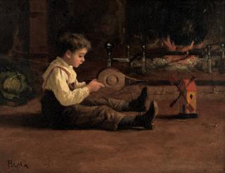 Carl Haag, O.W.S. - The toy windmill