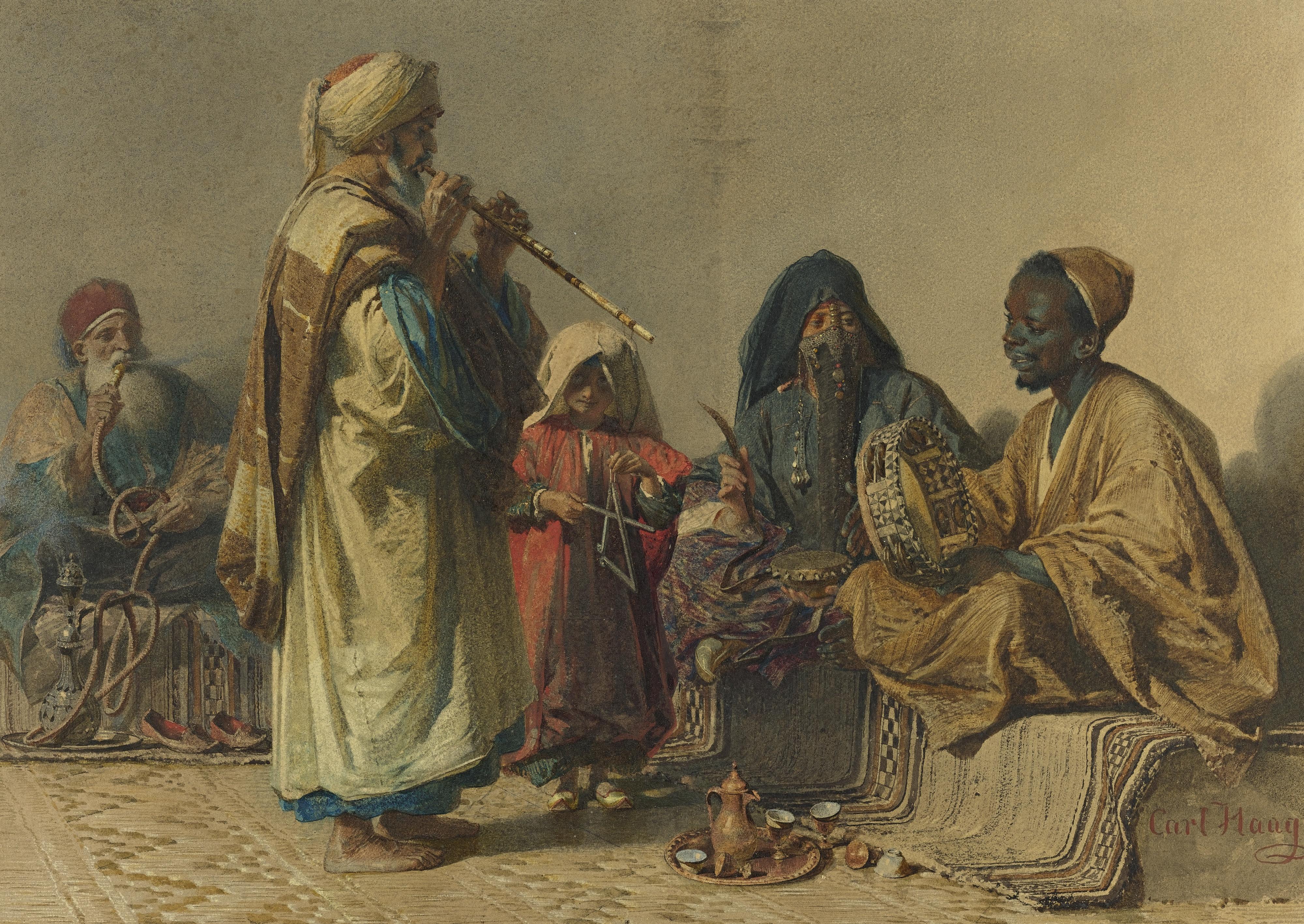 Carl Haag - Germanthe Rehearsal, Cairo