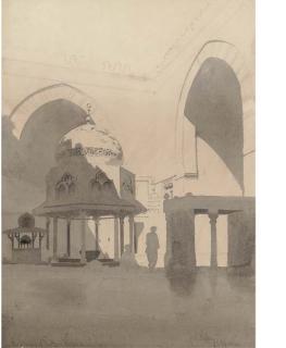Carl Haag - In The Mosque of Sultan Hassan, Cairo, 1860