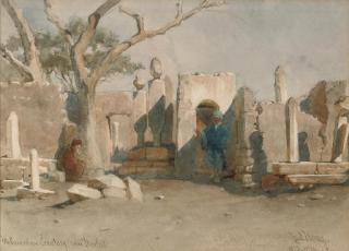 Carl Haag - The Mohamedan Cemetery near Boolak