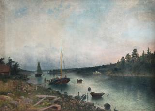 Carl Hallström - View Of The Archipelago.