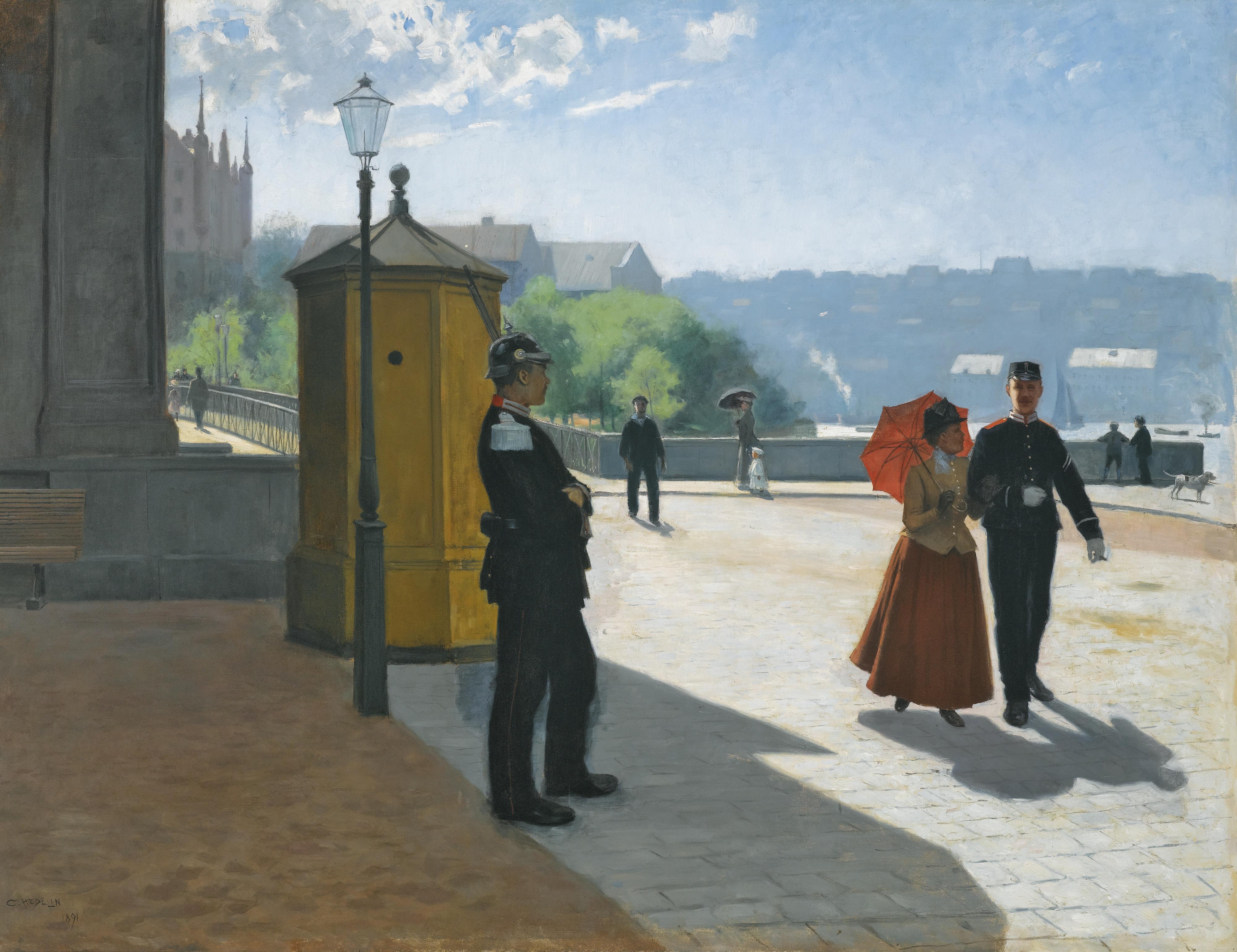 Carl Hedelin - Swedish soldiers Outside The Nationalmuseum, Stockholm
