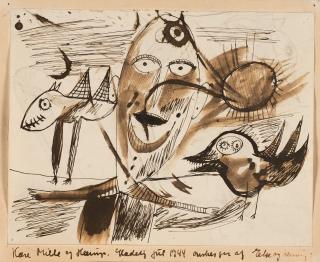 Carl-Henning Pedersen - Ohne Titel (Weihnachten 1944)