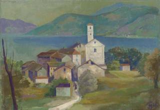 Carl Hofer - Italienische Landschaft - Agnuzzo