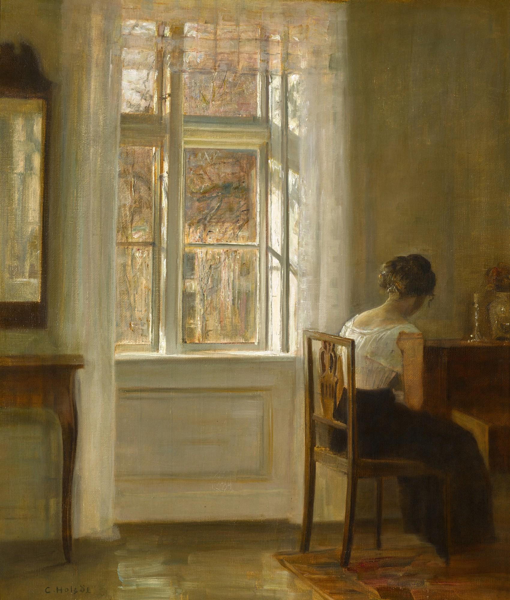 Carl Holsøe - Girl Seated by a Window