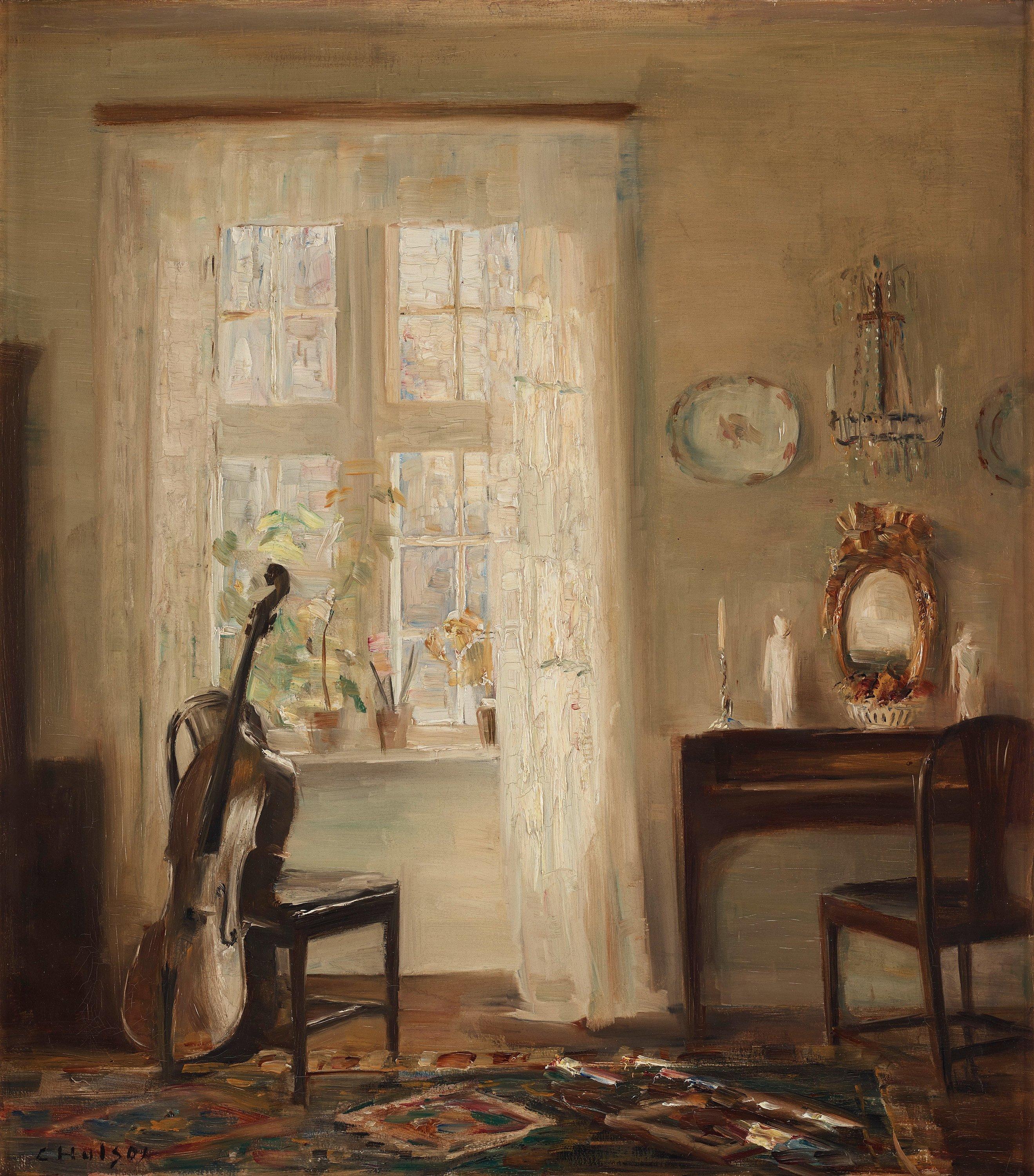 Carl Holsoe - Interior with cello