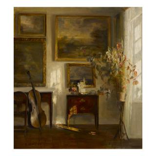 Carl Holsøe - Interior With Cello
