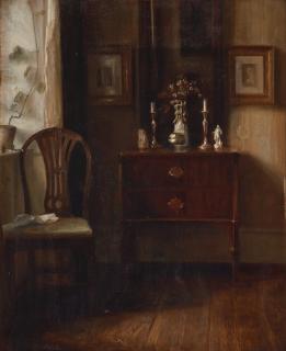 Carl Holsoe - Interior with chair