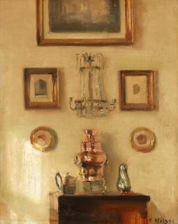 Carl Holsoe - Interior with samovar