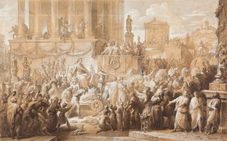 Carl J. Geiger - Triumphaler Einzug eines römischen Imperators