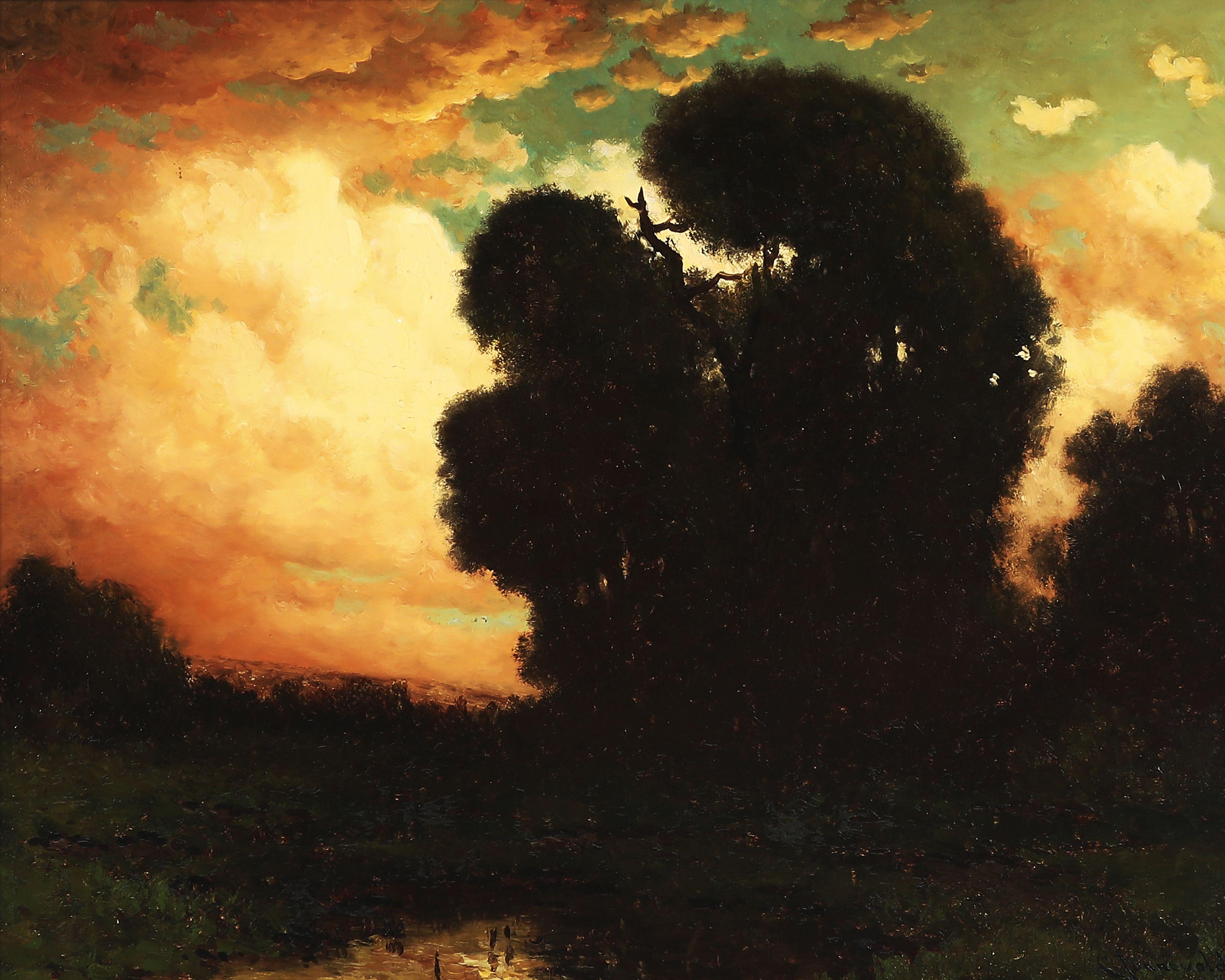 Carl Jonnevold - Sunset 16 x 20 in. framed 25 1/2 x 29 in.