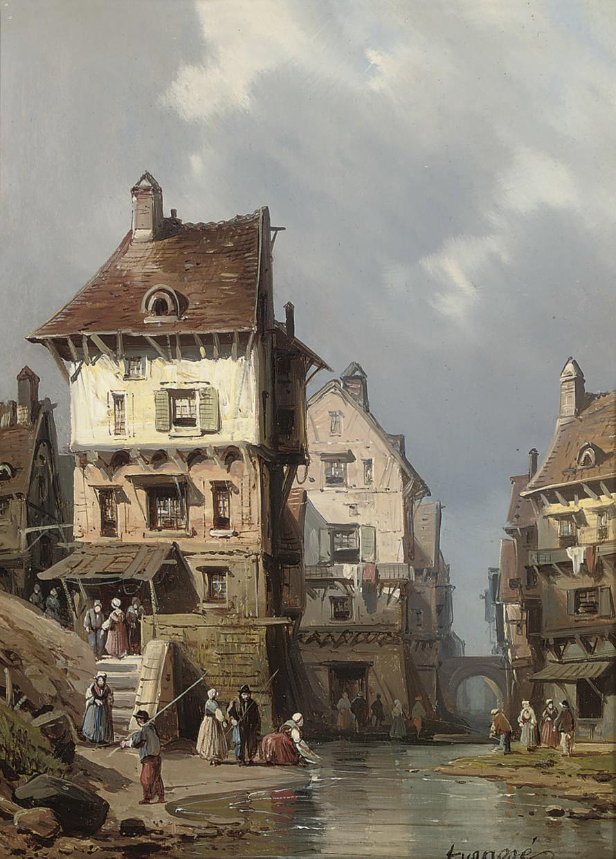 Carl Joseph Kuwasseg - Les lavandières