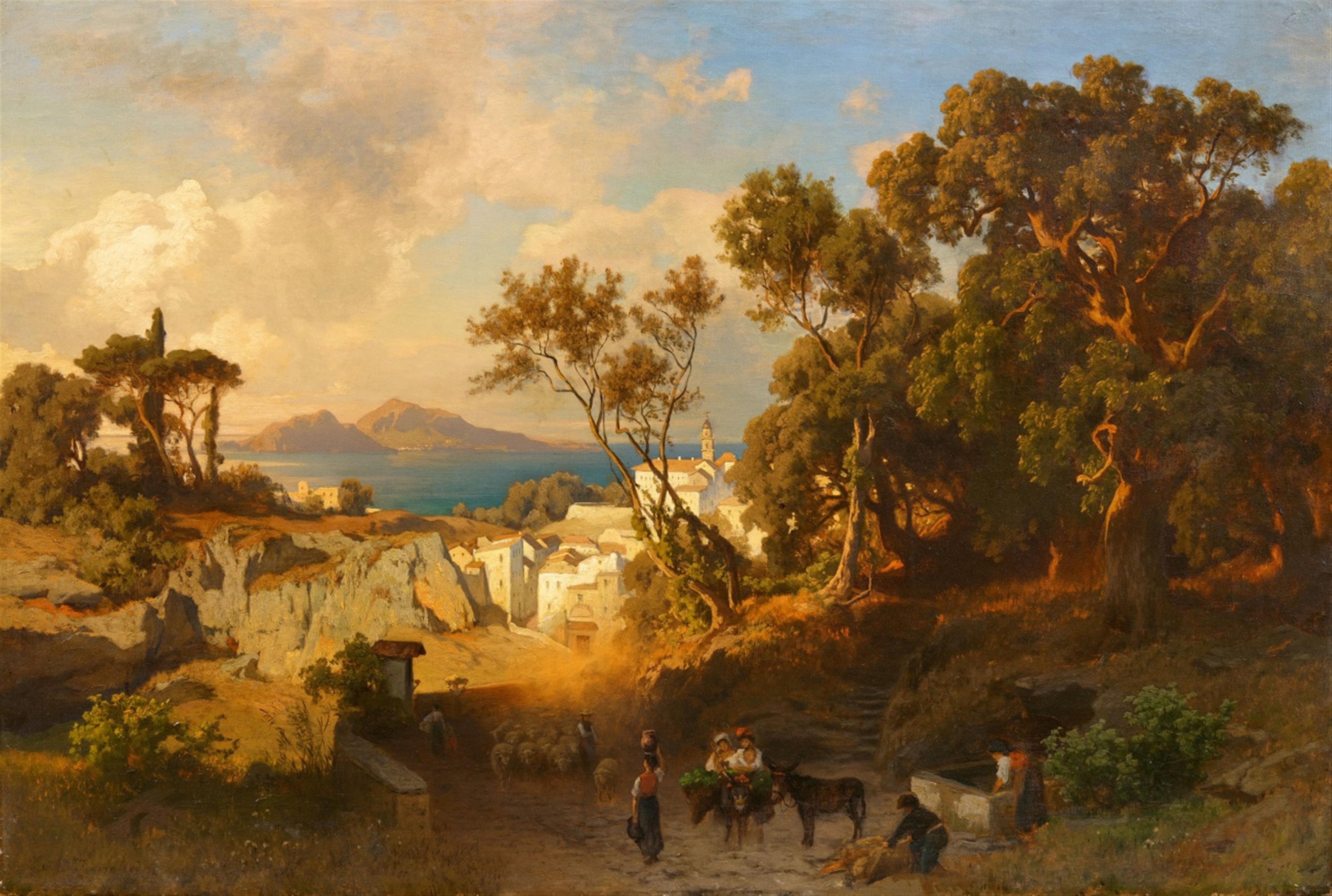Carl Jungheim - Am Golf von Neapel mit Blick auf Capri