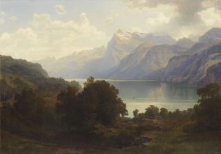 Carl Jungheim - Am Vierwaldstättersee mit Blick auf das Pilatusmassiv
