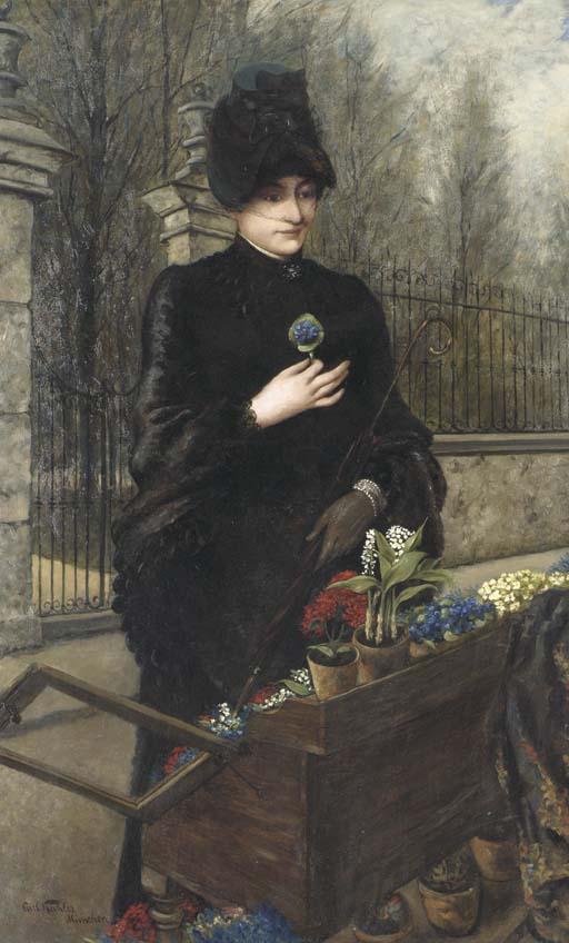 Carl Kahler - A flower seller