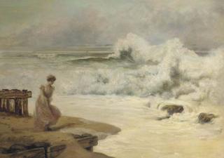 Carl Kahler - A Lady On The Shore