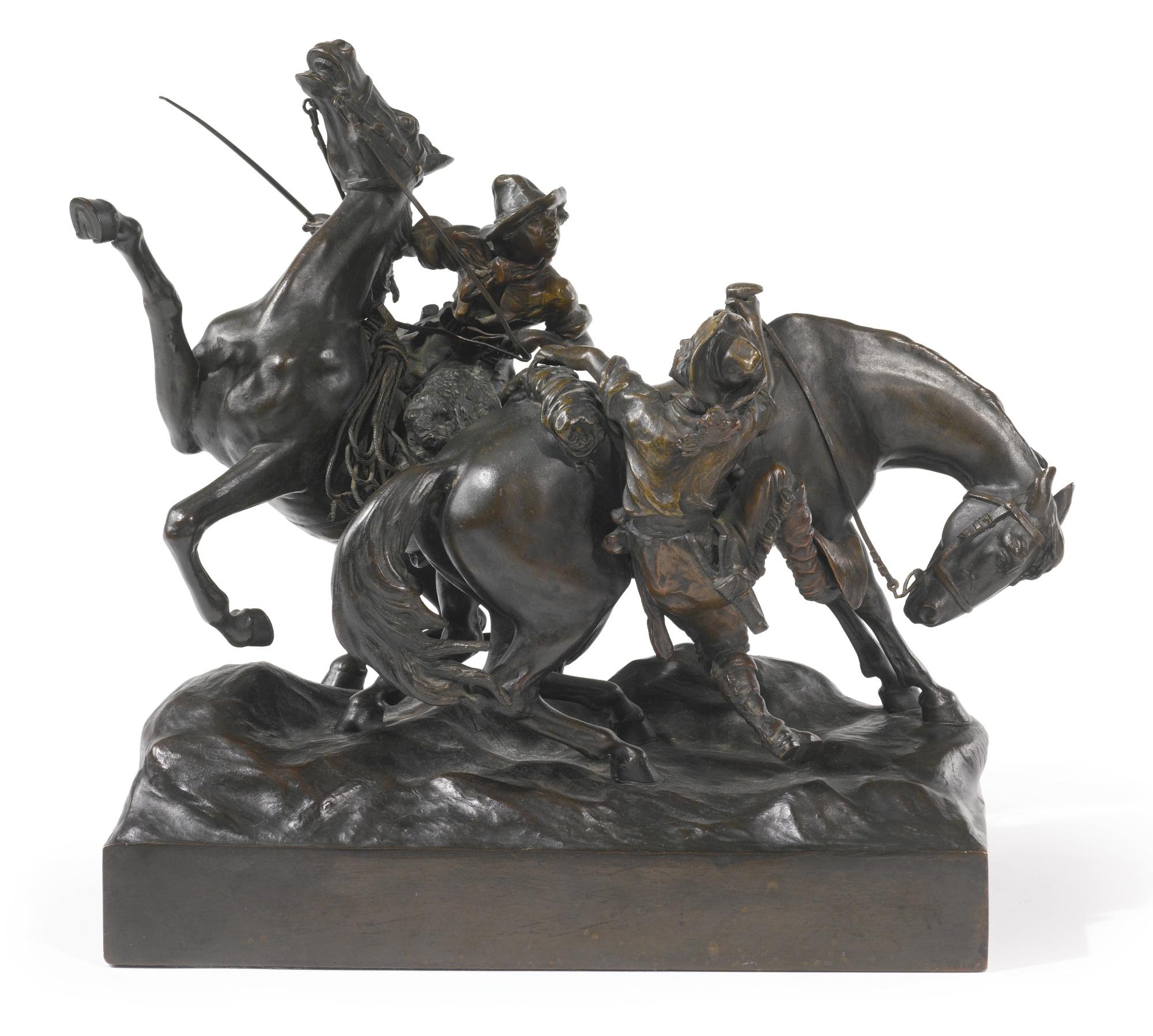 Carl Kauba - Cowboys With Horses