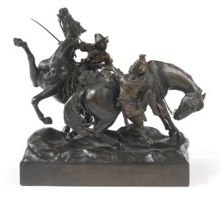 Carl Kauba - Cowboys With Horses