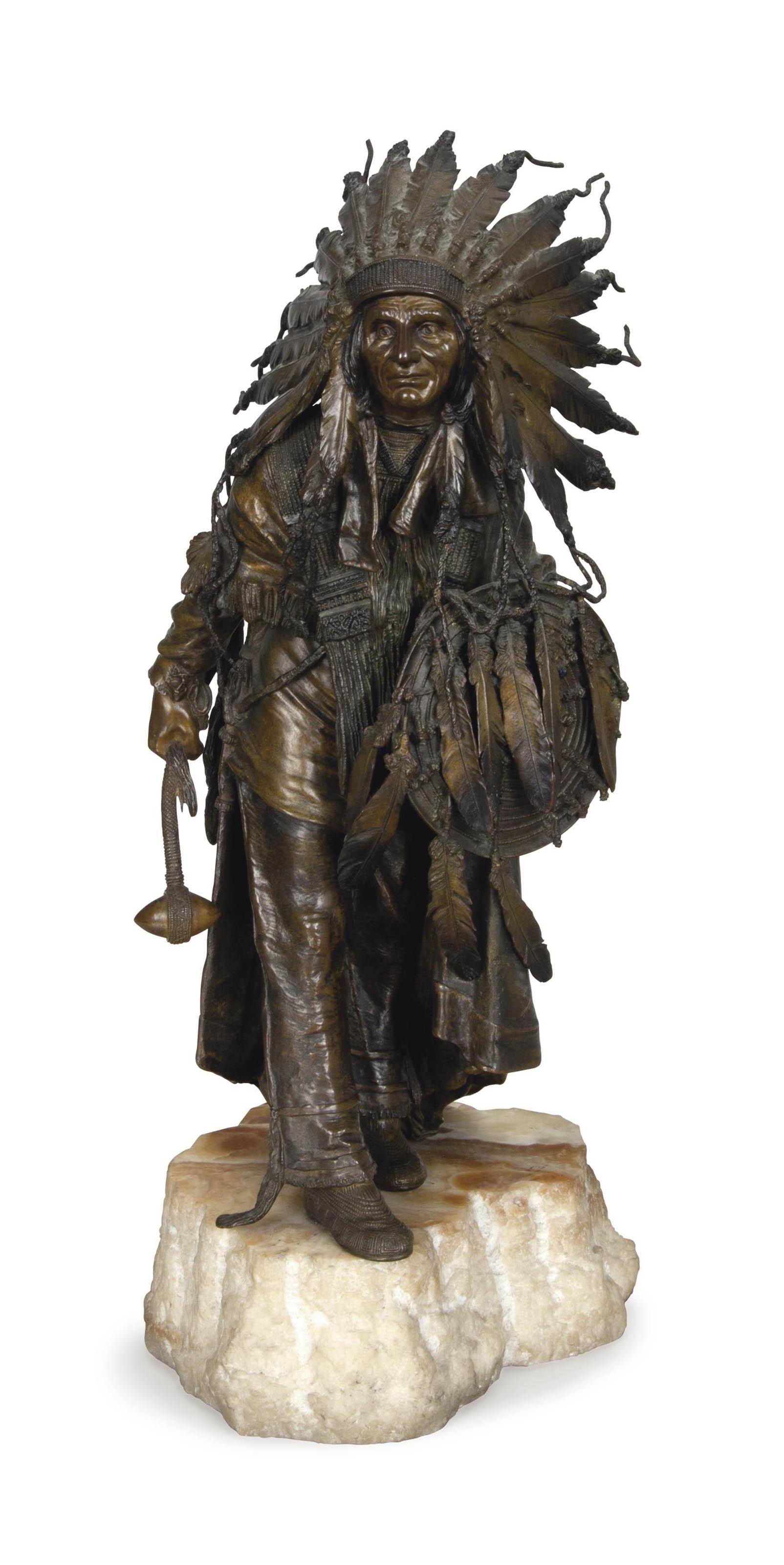 Carl Kauba - Untitled (Warrior Chief)