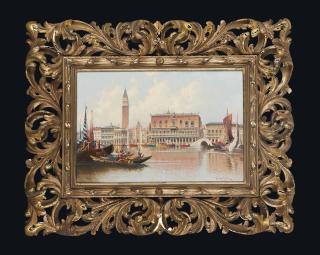 Carl Kauffman - Trading vessels before the Molo, Venice