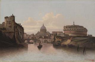 Carl Kaufmann - Roma, Castel Sant\'Angelo Con San Pietro Sullo Sfondo.