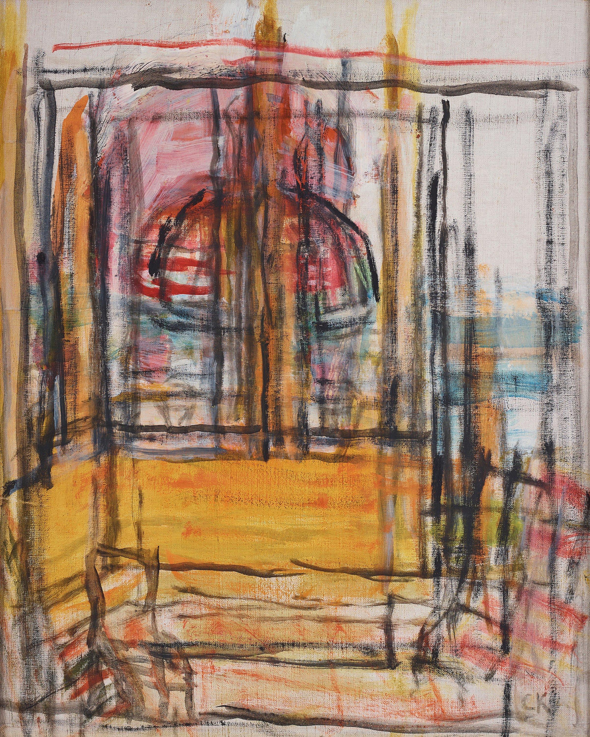 Carl Kylberg - The parasol (The veranda, Ålsgärde, Denmark)