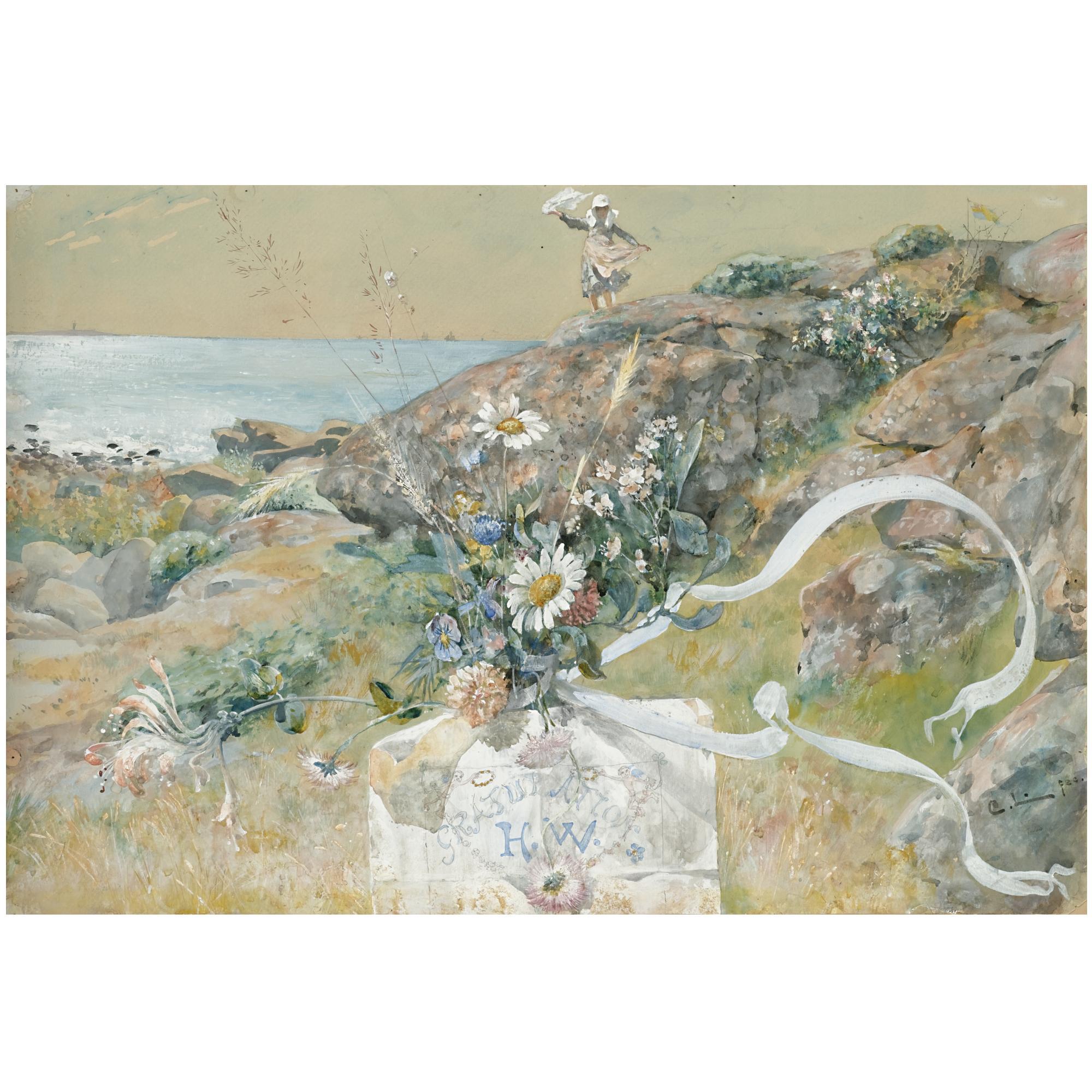 Carl Larsson - Swedish Gratulationer Från Kattegatt (Congratulations From Kattegat)