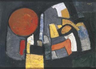 Carl Liner Jun. - Komposition Schwarz/Rot/Gelb, 1966