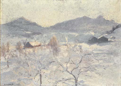 Carl Liner Sen. - Winterlandschaft, 1928