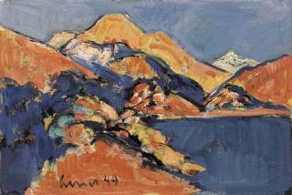Carl Liner - Engadiner Landschaft, 1949