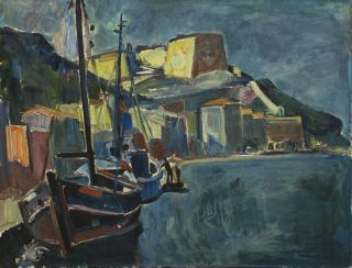 Carl Liner - Hafenansicht, 1958